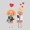 Couple enjoying their love. 3D Royalty Free Stock Photo