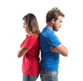 Couple fighting Royalty Free Stock Photo