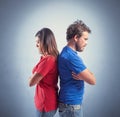 Couple fighting Royalty Free Stock Photo