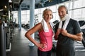 Couple of fit seniors living active life Royalty Free Stock Photo