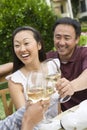 Couple And Friends Toasting Wine Royalty Free Stock Photo