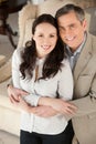 Couple in furniture store. Royalty Free Stock Photo