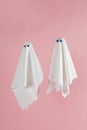 Couple ghost back pink Royalty Free Stock Photo