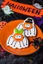 Halloween honey gingerbread cookies