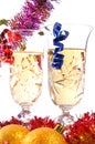 Couple glasses of champagne Royalty Free Stock Photo