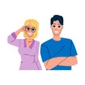 couple glasses vector