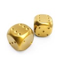 Couple of golden dice