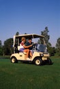 Couple Golfing 3 Royalty Free Stock Photo