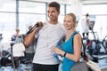 Couple in gym Royalty Free Stock Photo