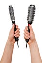 Couple of hairbrushes Royalty Free Stock Photo