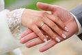 Couple hands wedding Royalty Free Stock Photo