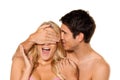 Couple has fun. Love, eroticism and tenderness