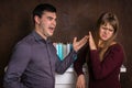 Couple having argument - family quarrel concept