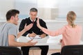 Couple Having An Argument In Front Of Judge Royalty Free Stock Photo