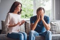 Couple having a quarrel Royalty Free Stock Photo