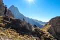 Grosse Gamswiesenspitze - A couple taking a rest while hiking and soaking in the beautiful view Royalty Free Stock Photo