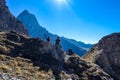 Grosse Gamswiesenspitze - A couple taking a rest while hiking and soaking in the beautiful view Royalty Free Stock Photo