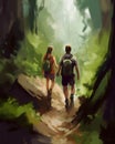 A couple hiking together hand in hand exploring different terrains and dimensions of their relationship Psychology