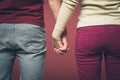 Couple holding hands Royalty Free Stock Photo