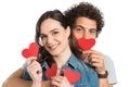 Couple Holding Paper Heart