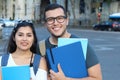 Couple of immigrants getting a proper education Royalty Free Stock Photo