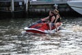 Jet skiing on the Cherepeake Bay in Annapolis, Maryland