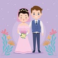 couple just married Royalty Free Stock Photo