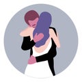 Couple kiss icon