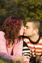 Couple kissing Royalty Free Stock Photo