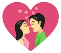 Couple Kissing, Love, Romance