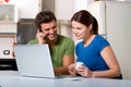 Couple in the kitchen Royalty Free Stock Photo