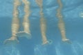 Couple legs underwater Royalty Free Stock Photo