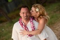 Couple in love on the beach in Hawaii Royalty Free Stock Photo