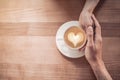 Couple in love in cafe Royalty Free Stock Photo