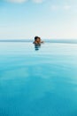 Couple In Love In Luxury Resort Pool On Romantic Summer Vacation Royalty Free Stock Photo