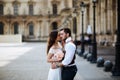 Couple in love in Paris, wedding photography