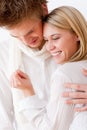 Couple in love - romantic engagement ring Royalty Free Stock Photo