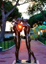 Couple love statue