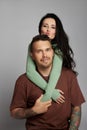 Couple love together, romantic portrait woman and man, relationship, handsome, style fashion, passion Royalty Free Stock Photo