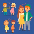 Couple in love vector characters togetherness happy smiling people romantic woman amorousness together adult