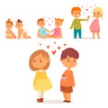 Couple in love vector characters togetherness happy smiling people romantic woman amorousness together adult