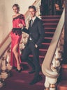 Couple in luxury interior Royalty Free Stock Photo