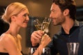 Couple making a toast with champagne Royalty Free Stock Photo