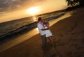 Couple on Maui beach