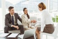 Couple in meeting with financial adviser at home Royalty Free Stock Photo