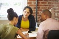 Couple Meeting With Financial Advisor In Office Royalty Free Stock Photo