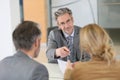 Couple meeting lawyer at office Royalty Free Stock Photo