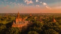 Myanmar, couple sunrise Bagan, men woman sunset Bagan Myanmar