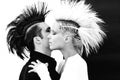 Couple with mohawk 4 Royalty Free Stock Photo
