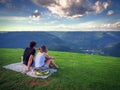 Couple in mountain